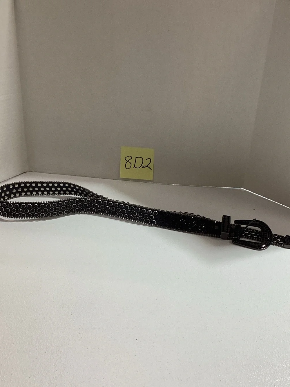 Black Studded Women's Belt - Classic Rocker Style